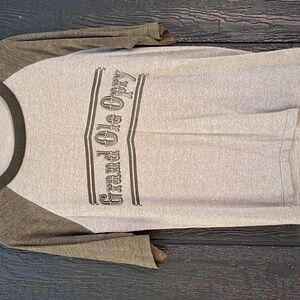 Olympus Gray and Black Raglan T-Shirt
